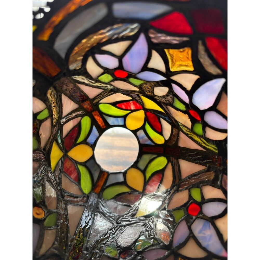 Beautiful Lamp Shade Of Stain glass Tiffany Style  7" Diameter Bottom - Picture 6 of 7